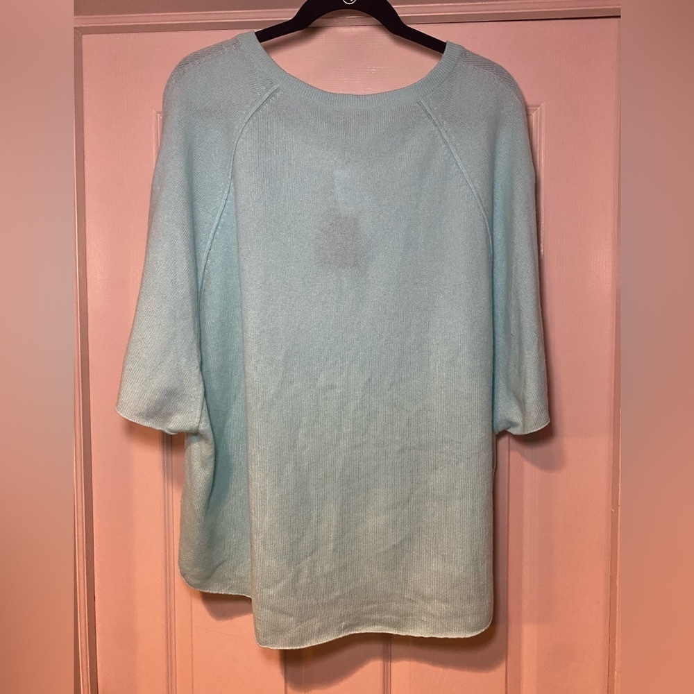 NWT Charter Club Luxury 100% Cashmere Short Sleeve Sweater Quiet Luxury Warm - Picture 3 of 5